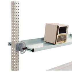Consola de almacenamiento inclinable para portales superiores de acero - chapa de acero - dimensiones 1750x195mm - gris claro - para todas las mesas UNIVERSAL y PROFI