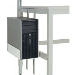 Soporte para CPU - para todas las mesas de trabajo, mesas de embalaje y bancos de trabajo - 180-250 x 450 x 290 mm