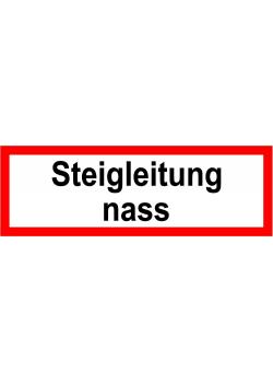Brandschutz - "Steigleitung nass"