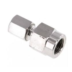 Trykkm&aring;ler kompresjonskobling - rustfritt st&aring;l 1.4571 - PN maks. 315 bar - G 1/4" - r&oslash;r ytre diameter 6 mm - lettvektsdesign