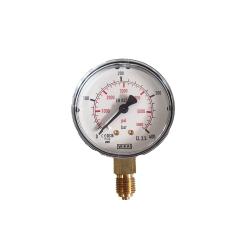 Rohrfedermanometer - Ø 63 mm - Glyzerin-Standard 1.6 - Messbereich 0 bis 400 bar