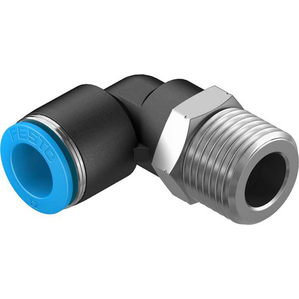 FESTO - push-in fitting - QSL L - nominel bredde 2,8 til 13 mm - R1/8 til R1/2 - pakke med 10 stk - pris pr stk og pakke