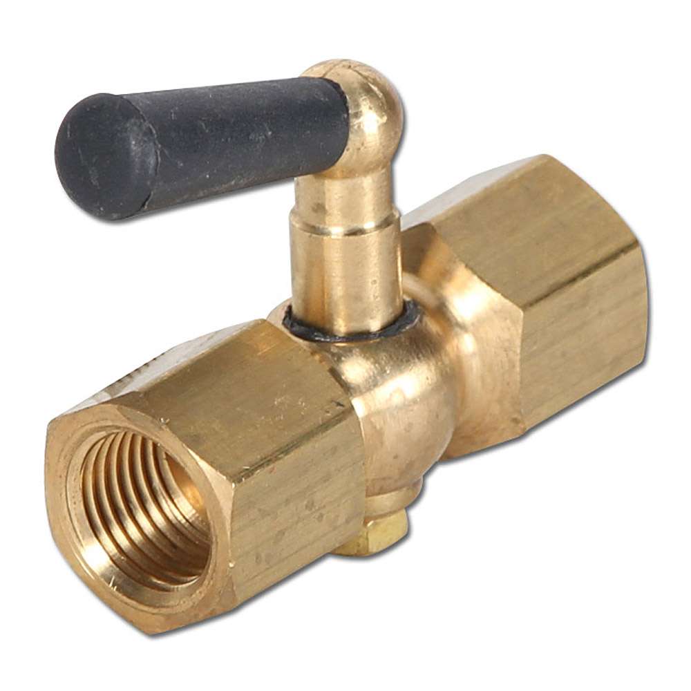 Kulventil för manometer - muff/muff 1/4" - 1/2"