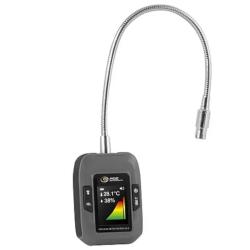 Rilevatore di gas PCE-GD 5 - allarme ottico e acustico - sonda flessibile da 250 mm - display a colori da 1,8 pollici - per il rilevamento di gas infiammabili