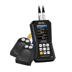 D&eacute;bitm&egrave;tre &agrave; ultrasons PCE-TDS 200 L - avec m&eacute;moire de donn&eacute;es de 32 Go - reproductibilit&eacute; de &plusmn;0,5 % de la valeur mesur&eacute;e - diff&eacute;rentes sondes de mesure - pour la mesure mobile du d&eacute;bit sans intervention sur la canalisation