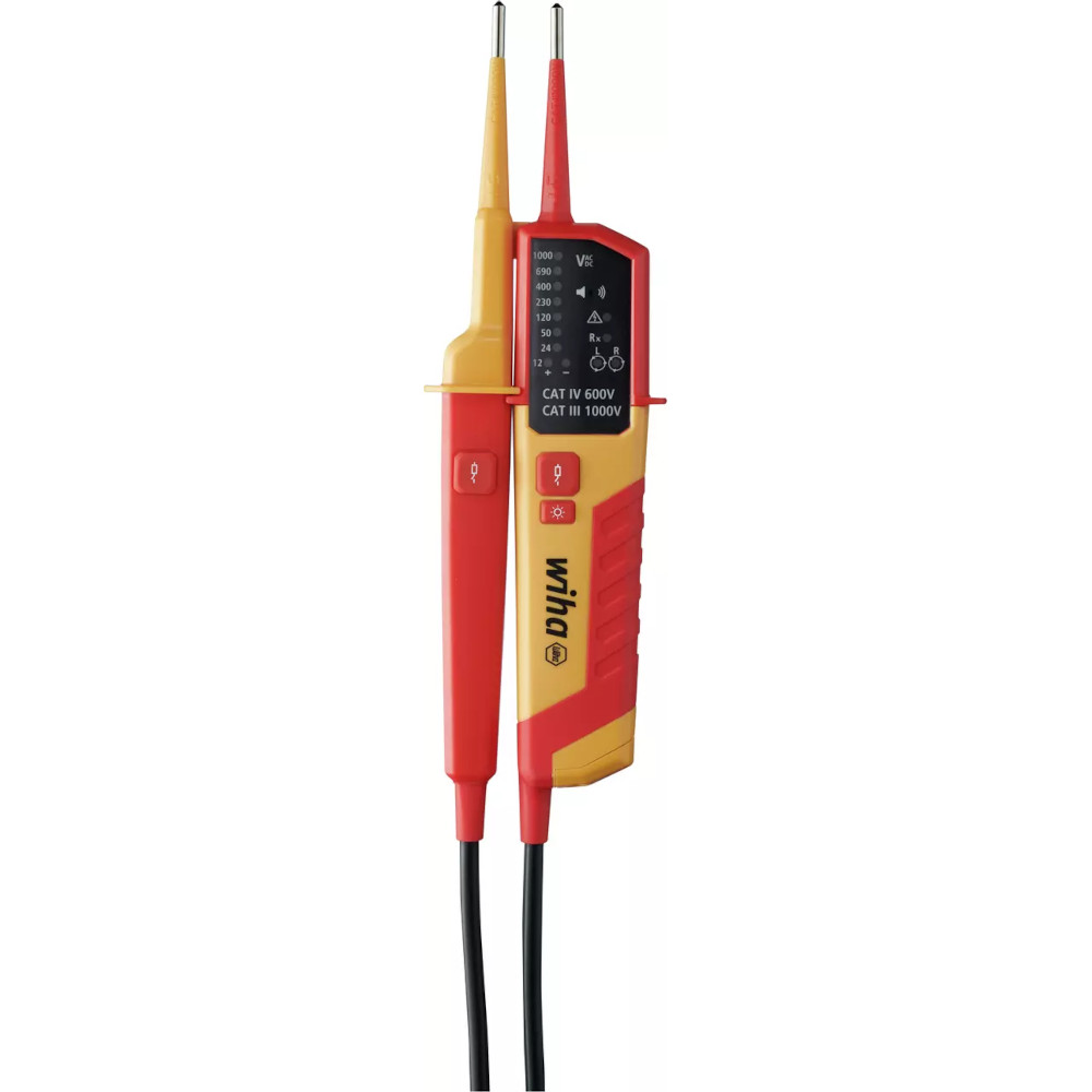 Testeur de tension et de continuit&eacute; - 12 &agrave; 1000 V AC ou 0,5 &agrave; 1000 V AC - CAT IV
