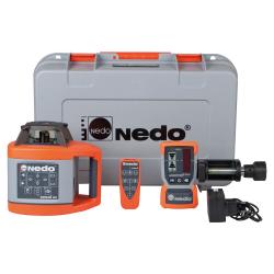 Nedo roterende laser SIRIUS 1 HV - laser klasse 3R eller 2 - inklusive ACCEPTOR 2 digital lasermodtager - i bæretaske