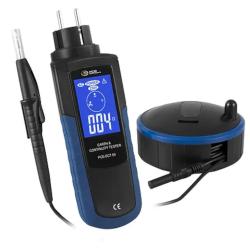 Jordmodstandstester PCE-ECT 50 - Driftsfrekvens 50 / 60 Hz - Driftssp&aelig;nding 230 V - Standard(er) - IEC 611010-1, EN 61557-4 - til gennemgangstest / jordmodstandsm&aring;ling