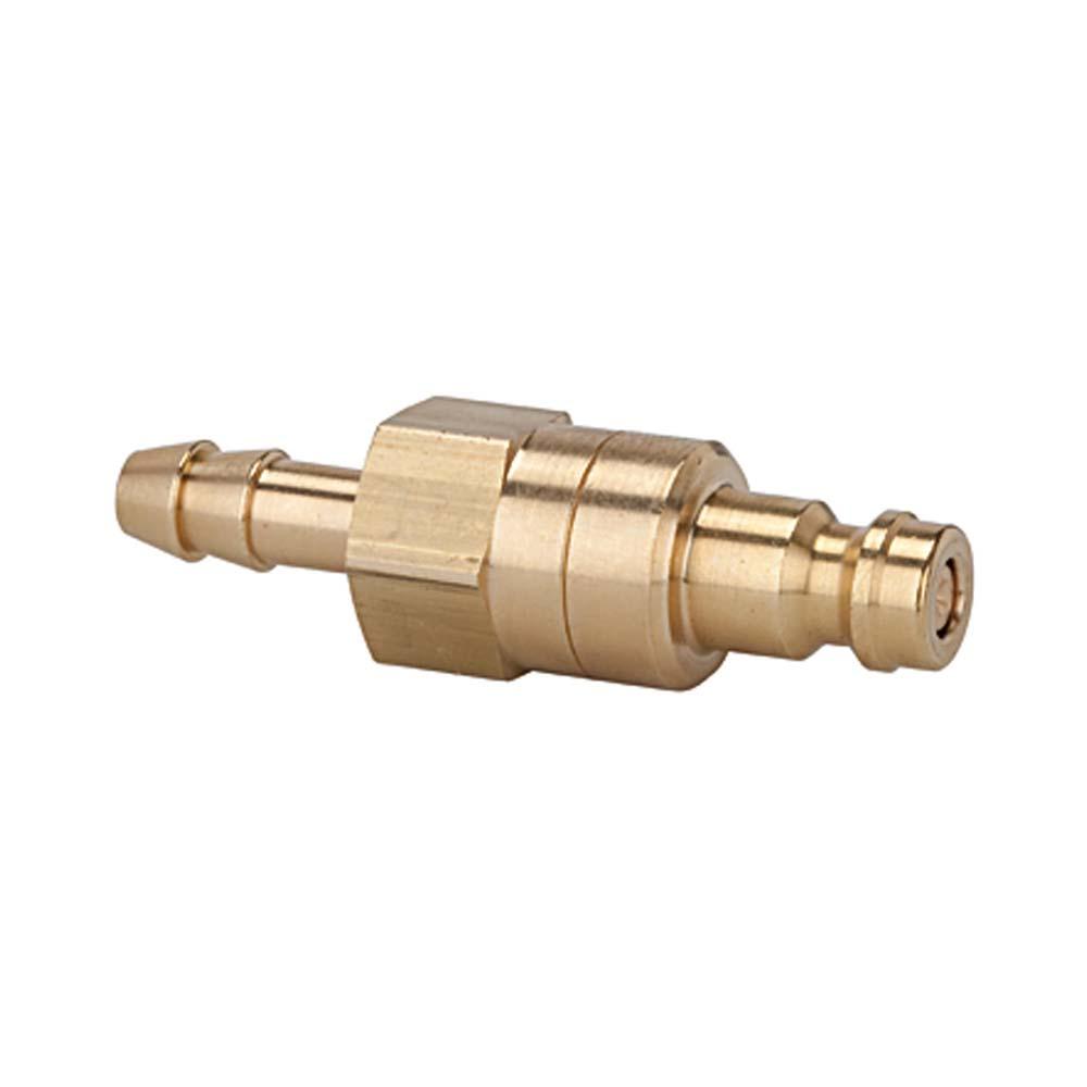 Indføringsmundstykke - blank messing - nominel bredde 5 - LW ​​6 til LW 9 - længde 50 mm - pris pr.