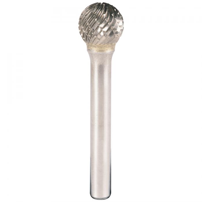 Hardmetalen frezen HF 100 D - diameter 3 tot 12,7 mm - hoogte 2,5 tot 11 mm - kogelvormig - prijs per VE