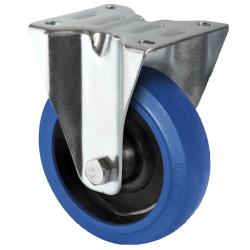 Ruota fissa CASCOO - Serie R4F1 - Ruota elastica - &Oslash; della ruota da 80 a 200 mm - Altezza totale da 105 a 235 mm - Portata da 130 a 350 kg - Prezzo al pezzo