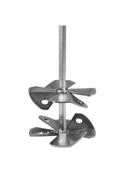 Paint stirrer - for glue and paste - mixing volume 15 to 40 L - Length 500 to 600 mm