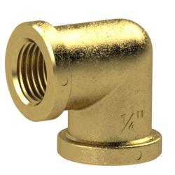 90&deg; elbow - polished brass - female thread G 1/4" to G 2" - PN 16 - Price per piece