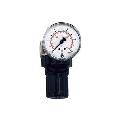 Regulador de presión - para agua - latón - incl. manómetro - G 1/4 - rango de regulación 0,1 a 10 bar - precio por unidad