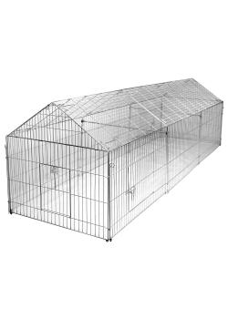 Juego de ampliación para recinto de gallinas camperas 890170345100 - Largo 110 cm - Ancho 103 cm - Alto 103 cm - Distancia entre mallas 3,6 cm - Metal galvanizado