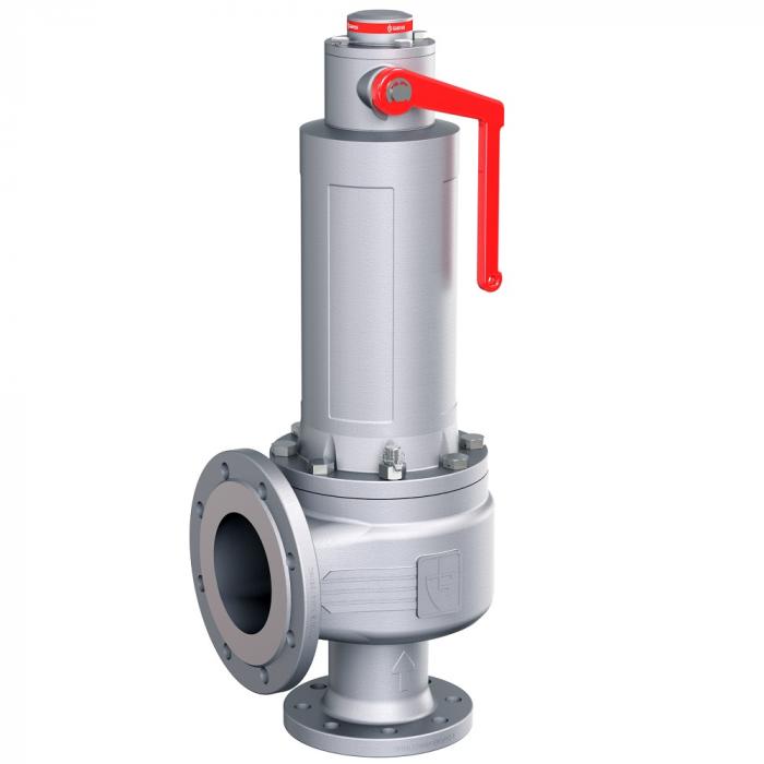Baureihe 455 - Flansch-Sicherheitsventil - Edelstahl - Eckform mit Flanschanschlüssen - DN 15 bis DN 100 - metallische Dichtung - verschiedene Ausführungen
