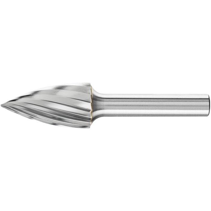Frässtift - PFERD - Hartmetall - Schaft-Ø 8 mm - Spitzbogenform - Zahnung 1 bis 4