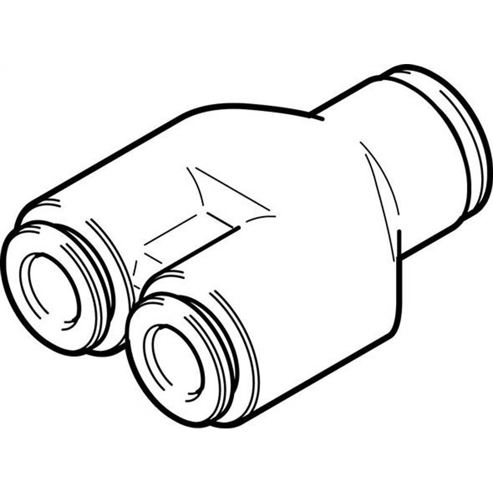 FESTO - NPQH-Y - Y-steekverbinding - nominale diameter 3,5 tot 7,5 mm - standaarduitvoering - VE 10 stuks - prijs per VE
