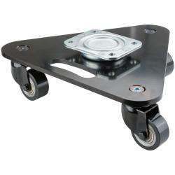 Teatervogn - PU-hjul - Hjuldiameter 50 mm - H&oslash;jde 101 mm - Belastningsevne 450 kg - Pris pr. stk.