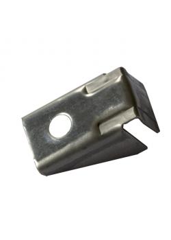 Opsteekbeugel - voor houten en glazen planken - enkelzijdig - 25 x 14 x 3,4 mm - VE 120 stuks - prijs per VE
