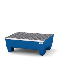 Bandeja colectora Classic-line - de acero pintado o galvanizado - se puede conducir por debajo - rejilla - para 2 bidones