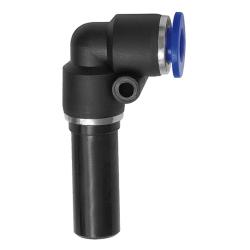 L-formet push-fit-kobling, Blue Series - Innstikksnippel 4 til 16 mm - Slange ytre diameter 4 til 16 mm - Arbeidstrykk -0,95 til 10 bar - Maks. arbeidstrykk (kortvarig) 15 bar - Plast - Pris per stykk