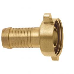 GEKA® plus 2/3 slangekobling - messing - mutter med gjenger G 1/2 til G 1 1/4 tomme på slangestørrelse 3/8" til 1" - pris pr.