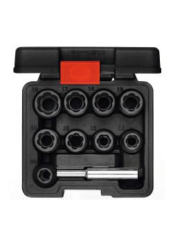 GEDORE red spiraalgroefuitdraaier set - 1/2 inch - 10-delig