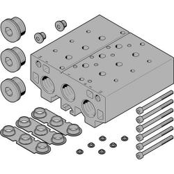 Festo verdeelblok - serie VABM-B10-30E-G34-x - 2 tot 10 klepplaatsen - aluminiumkneedlegering - prijs per stuk