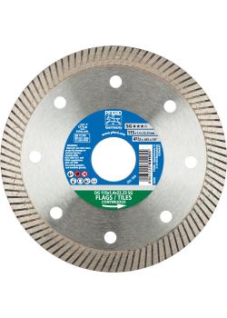Diamond cutting disc - PFERD - version DG FL SG - outside Ø 115 to 125 mm - width 1.4 mm - bore Ø 22.23 mm