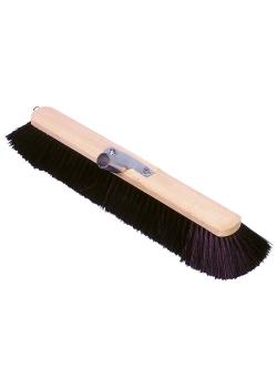 Escoba de gran capacidad con cerdas de crin - negra - Ø mango 24 mm - anchura de 40 a 60 cm