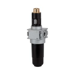 Lubricador por nebulización "multifix-mini" - BG 0 - G 1/8" - PE máx. 20 bar - con recipiente metálico y tapón de goteo metálico