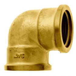 GEKA® - Albue 90° - messing - 2 x innvendig gjenger G1/4 til G1 - pakke med 1 - pris pr stk.