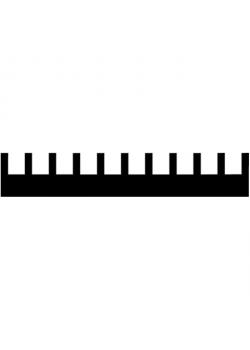 R2 særlig indsats til bladet - bredde 560 mm - Mål 5 x 4 x 2 mm - pakning med 10