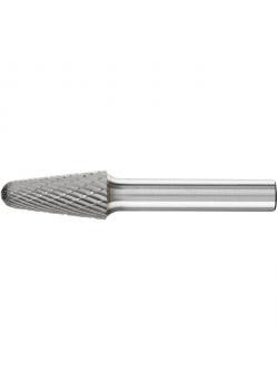 Frässtift - PFERD - Hartmetall - Schaft-Ø 8 mm - Rundkegelform - Zahnung 3 PLUS