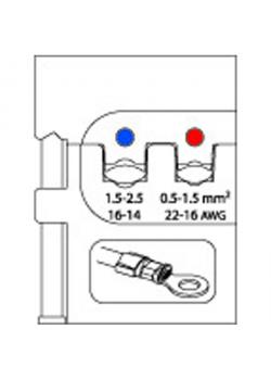 Module insert - pour cosses de câble isolées -0.5-1.5 mm² -1.5-2.5
