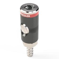 Painonappikytkimell&auml; varustettu turvakytkin - NW 7.4 - alumiini - py&ouml;riv&auml; - LW ​​​​6-13 - k&auml;ytt&ouml;paine 12 bar - hinta per kappale