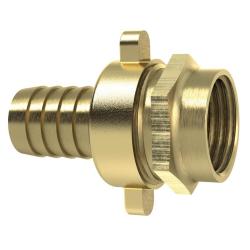 3/3 Pystyputkiliitin - tasotiivisteinen - sveitsil&auml;inen versio - paljas messinki - sis&auml;kierre G 1/2 - G 1 - PN max. 16 bar - hinta per kappale