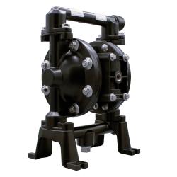 ARO Pro-Serie 1/2" - Doppelmembranpumpe Metall - Typ PD05P-AAS-PTT - F&ouml;rderdruck max. 6,9 bar - Medienber&uuml;hrte Geh&auml;useteile Aluminium - F&ouml;rdermenge max. 49,2 l/min