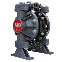 ARO Pro-Serie 1/2" - Doppelmembranpumpe Kunststoff - Typ 666056-6A4 - F&ouml;rderdruck max. 6,9 bar - Medienber&uuml;hrte Geh&auml;useteile Acetal - F&ouml;rdermenge max. 49,2 l/min
