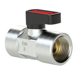 Mini-Kugelhahn - nicht abschlie&szlig;bar - IG G 1/8" - DN 6 - PN -0,99 bis 20 bar - Entl&uuml;ftungsbohrung 2,5 - Preis per St&uuml;ck