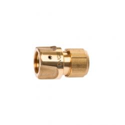 GEKA® plus - slangestykke - drikkevann - messing - slangestørrelse 1/2" til 3/4" - pakke med 1 - pris pr.
