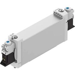 FESTO - Magneettiventtiili VUVG-B18-F-1P3 - 2x 3/2-tieventtiili - Ulkoinen ohjausilman syöttö - Pneumaattinen/mekaaninen jousi - Jalustaventtiili G1/4 - Ilman sähköistä jalustaa - Hinta per kappale