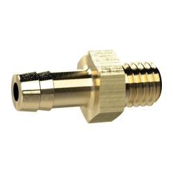 Ruuvattava letkuliitin - messinki - metrinen ulkokierre - letkuille LW 2-13 - SW 5-17 - maks. k&auml;ytt&ouml;paine 25 bar - hinta per kappale