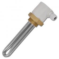 Thermoplongeur à visser - filament chauffant VA - filetage 2" MS - avec casquette