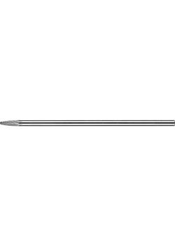 PFERD HM-Frässtift - Rundbogenform RBF - 3 PLUS - Frässtift-Ø 6 und 10 mm - Langschaft-Ø 6 mm - SL 150 mm