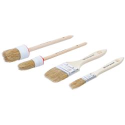 Set di pennelli piatti e ad anello - 4 pezzi