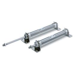 Persluchtcilinder CDM2 - enkelwerkend - veerkracht uitgeschoven - met magneet - basisuitvoering