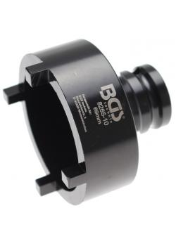 Låsmutterhylsa - med yttre kuggar - fäste 12,5 mm (1/2 ") - Storlek KM9 och KM10