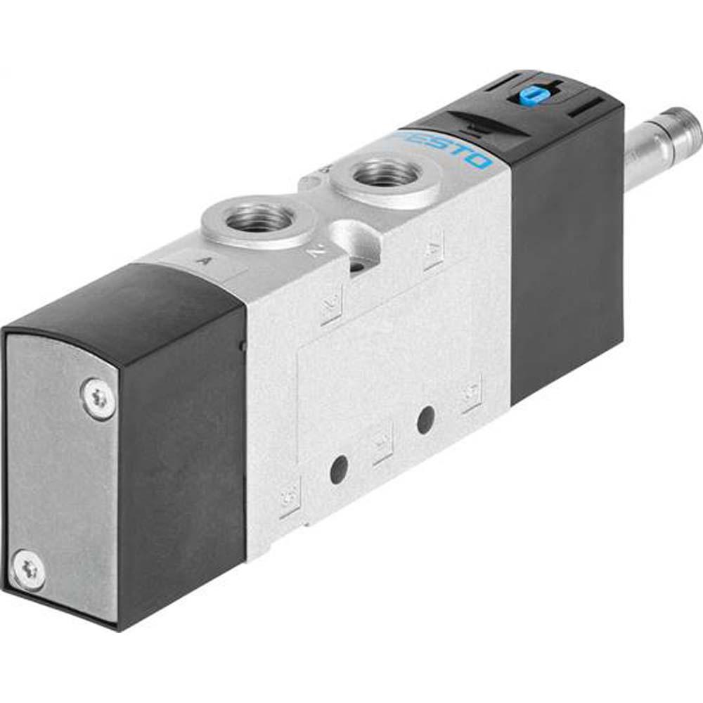 FESTO - Magnetventil VUVS-L25-M52-G14-F8 - 5/2-vägs monostabil ventil - utan magnetspole - pneumatisk eller mekanisk fjäder - intern eller extern pilotluftförsörjning - pris per styck